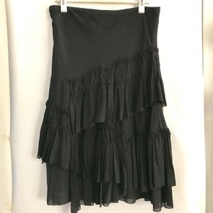 DKNY women’s skirt, black silk blend, size 8